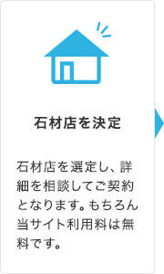 石材店を決定